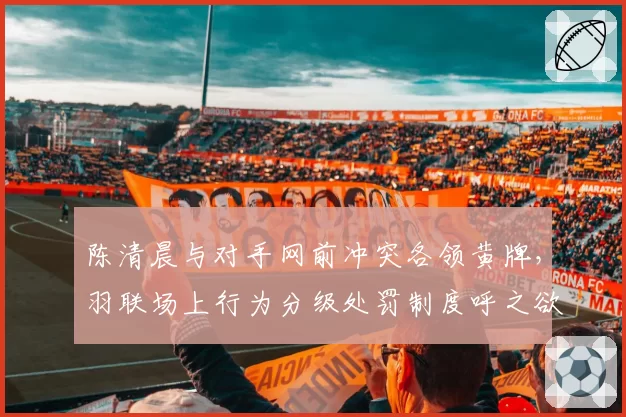 陈清晨与对手网前冲突各领黄牌,羽联场上行为分级处罚制度呼之欲出